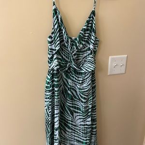 Cupshe Laila Zebra Print Twist Front Dress Size M